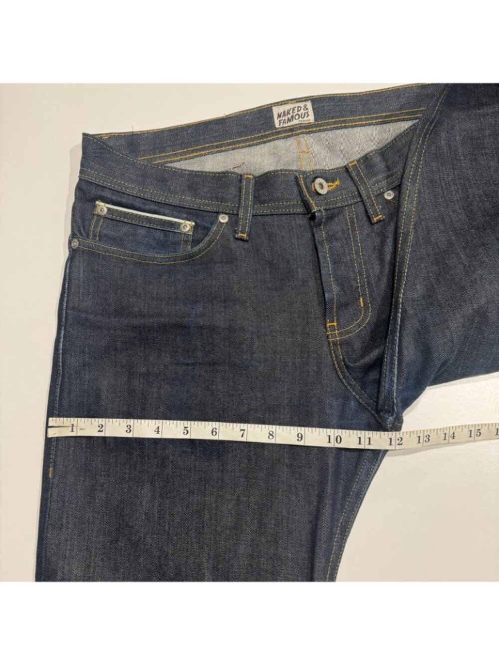 Naked & Famous Super Guy Selvedge Slim Straight Jeans 34x34 *Read Description* - Picture 8 of 10